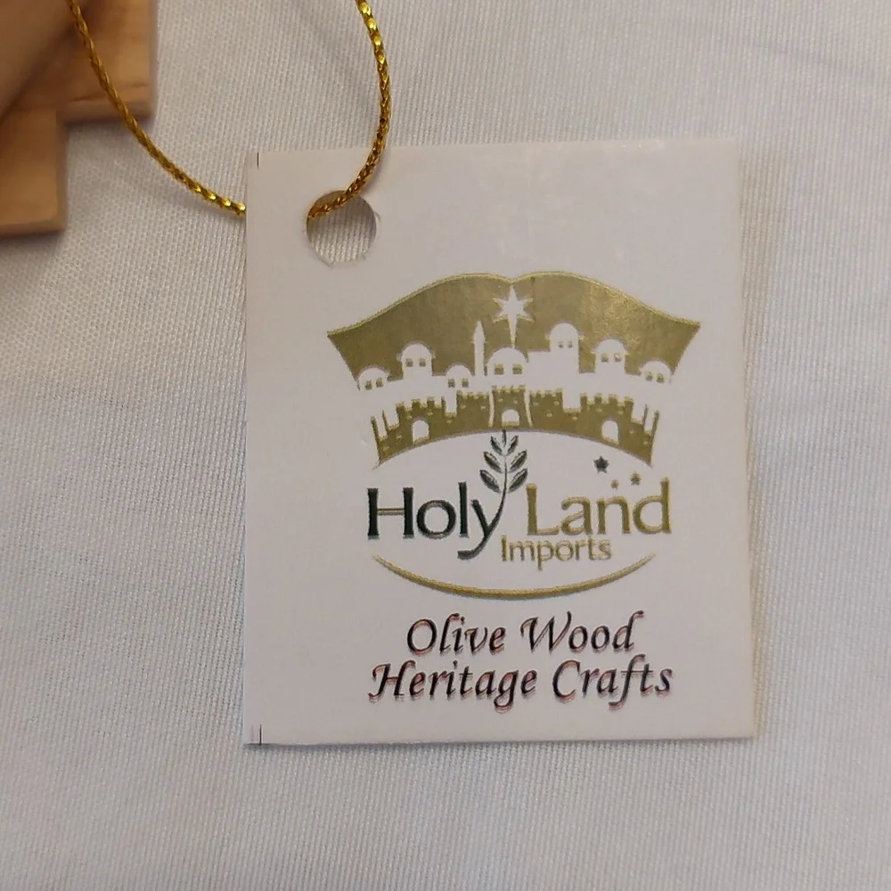 Wooden Holy Land Carved Olive Nativity from Bethlehem NEW